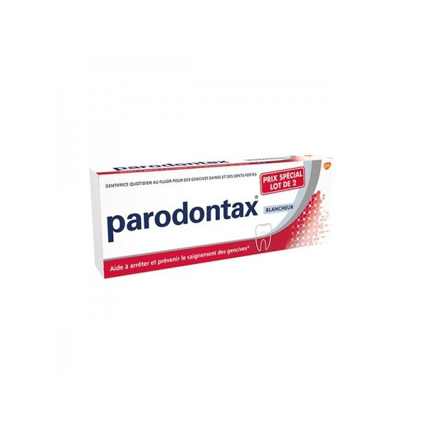 Parodontax set of 2 tubes of 75mL White and Bleeding Gums