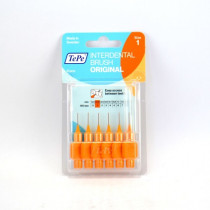 6 Brossettes Interdentaires Oranges - TePe - Espaces Interdentaires 0.45mm - Taille 1