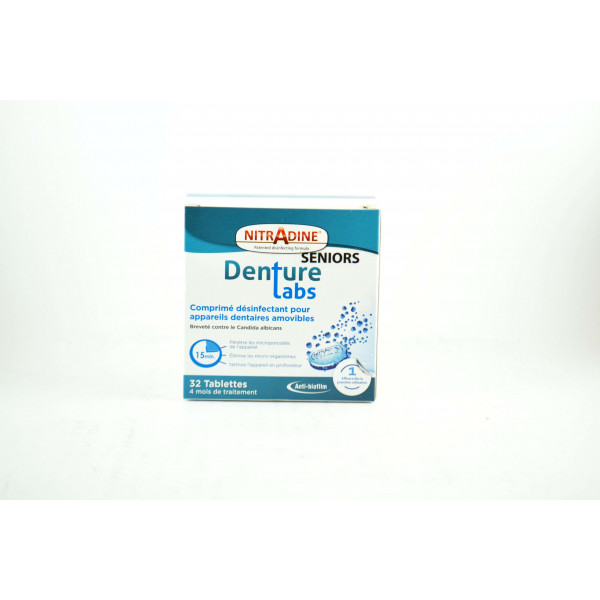Denture Labs, 32 Removable Denture Tablets - Nitradine Senior