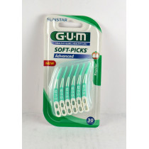 Cure-Dents - Soft Picks Advanced - G.U.M - 30 Bâtonnets