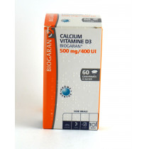 Calcium Vitamine D3 - Biogaran - 500mg/ 400 UI - 60 comprimés à sucer