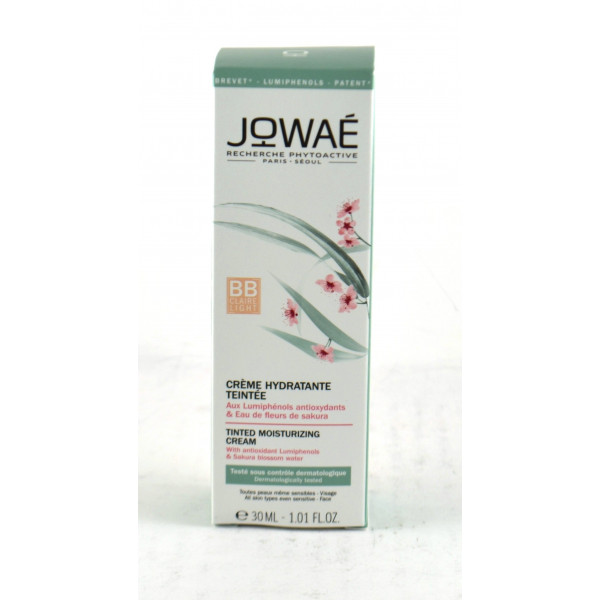 Clear Tinted Moisturizing Cream - Lumiphenols Antioxidants & Sakura Flower Water - Jowaé - Tube 30 ml