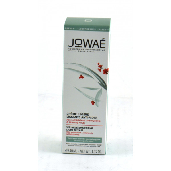 Anti-Wrinkle Smoothing Light Cream - Lumiphenols Antioxidant & Red Ginseng - Jowaé - Tube 40 ml