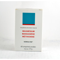 Complément Alimentaire A Base De Magnésium, Manganèse, Méthionine - Verrulyse - Boite De 60 Comprimés