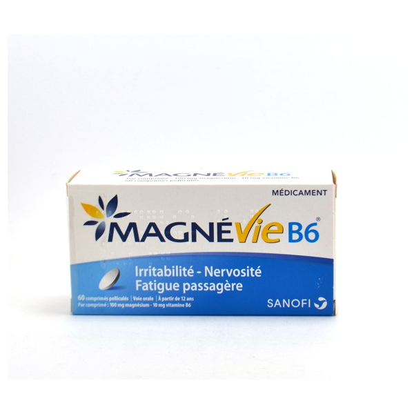 Magnévie B6 Magnésium & Vitamine B6, 60 Comprimés Pelliculés