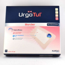 UrgoTul Border, 10 Pansements de 8x15 cm - Urgo, new silicone border - Pansement Hydrocellulaire Adhésif