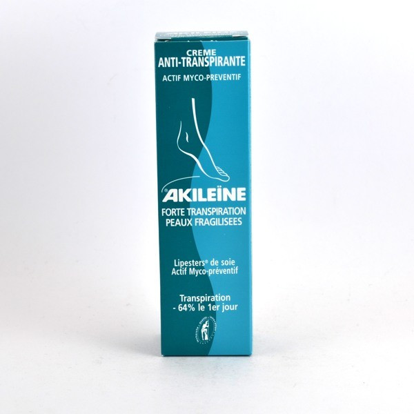 Antiperspirant Cream - Heavy Perspiration - Weakened Skin - Akileïne - 50ml