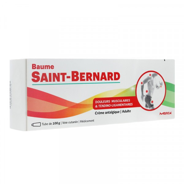 Baume Saint Bernard - Pain Relief Cream - Amyl Salicilate/Camphor/Levomenthol/Capsicum - 100g