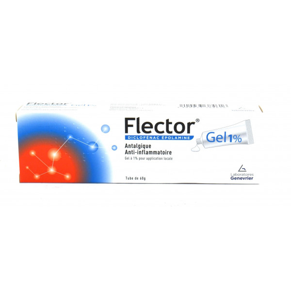 Gel 1% - Diclofenac - Analgesic & Anti-Inflammatory - Flector - 60g