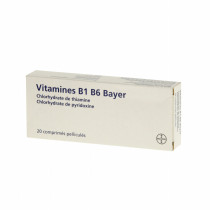 Vitamin B1-B6 Bayer, Temporary Tiredness - 20 coated tablets