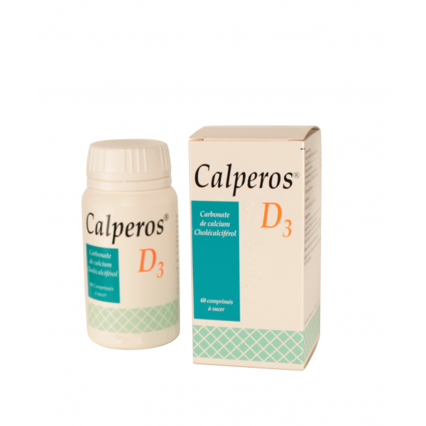 Calperos D3, Carence en Calcium et Vitamine D - 60 Comprimés à Sucer