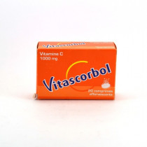 Vitascorbol Vitamine C 1000mg - 20 Comprimés Effervescents - Cooper