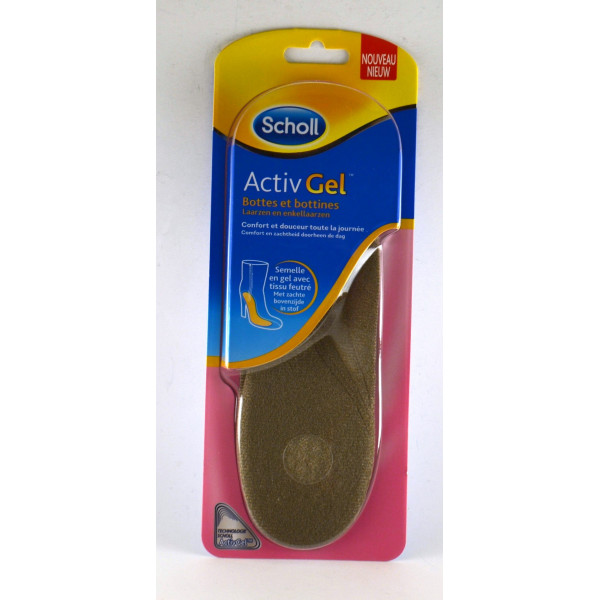 Scholl ActivGel Insoles Comfort & Softness - Boots & Shoes - Sizes 35-40.5 (pair)
