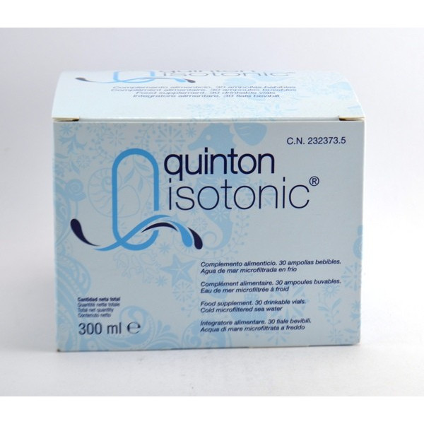 Quinton Isotonic, Nutrition Cellulaire - 30 Ampoules Buvables