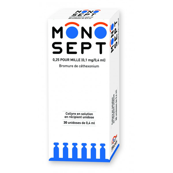 Monosept 0.25% Eye Drop Solution, 30x0.4ml single-doses