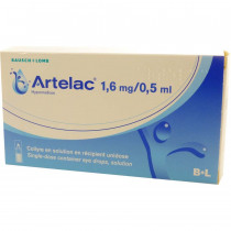 Artelac Collyre, Sécheresse Oculaire, 60 Récipients Unidoses de 0.5 ml ACTUELLEMENT MANQUANT FOURNISSEUR