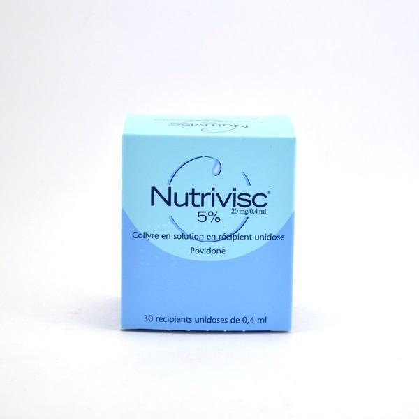 Nutrivisc 5% Povidone, Eye Drop Solution, box of 30 single-doses