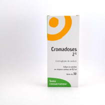 Cromadoses 2%, Cromoglicate de sodium 2%, Collyre en Solution, 30 recipients Unidoses de 0,3ml