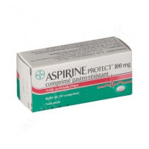 Aspirine Protect 100 mg, comprimé Gastro-Résistant  Acide Acétylsalicylique - Boite De 30