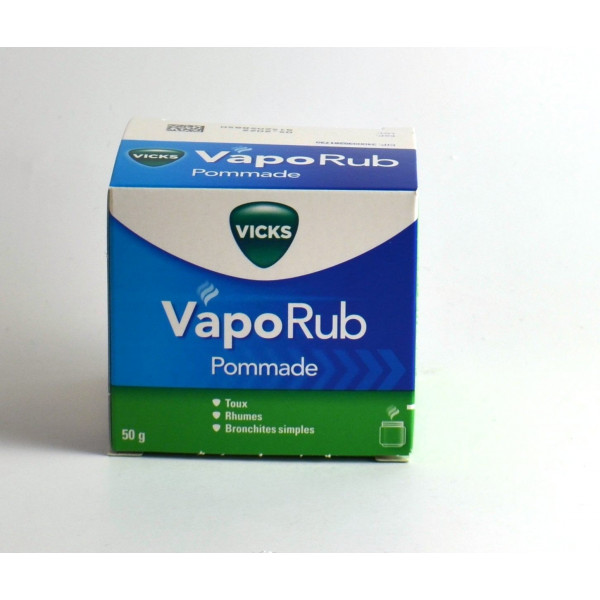 Vicks Vaporub Ointment 50g Toux, Congestion, Sore Throat, Coughs
