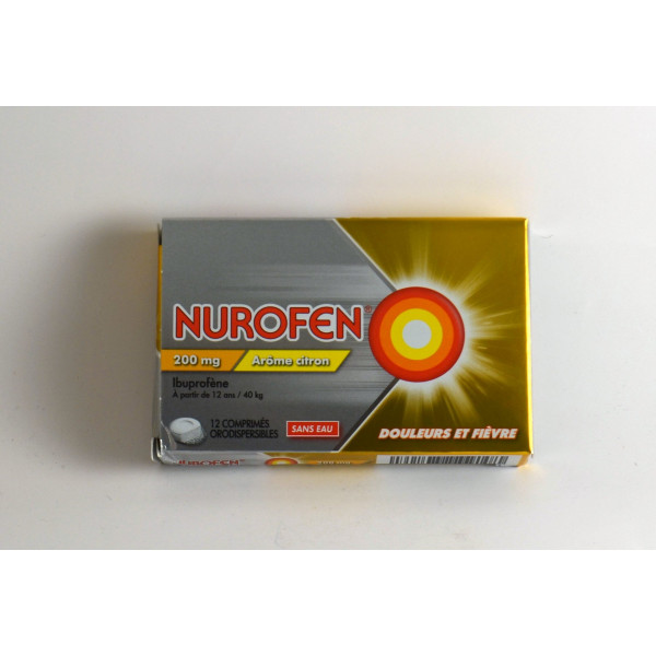 Nurofen 200 mg, Ibuprofène, A Partir De 12 Ans, 12 Comprimés Orodispersibles