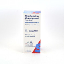 Chlorhexidine/Chlorobutanol Sandoz 90ML, Bain de Bouche