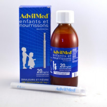 AdvilMed, Enfants et Nourrissons, Ibuprofène 20 mg/ml - Suspension Buvable en Flacon, 200 ml