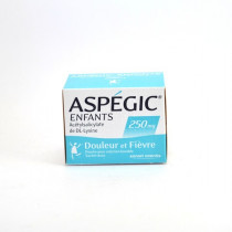 Aspégic Enfants Aspirine 250 mg, Douleur et Fièvre, Boite de 20 Sachets-Dose