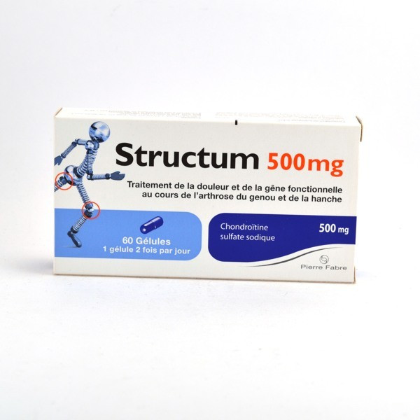 Structum 500mg Chondroïtine Capsules – for Osteoarthritis of the Knee and Hips – Pack of 60