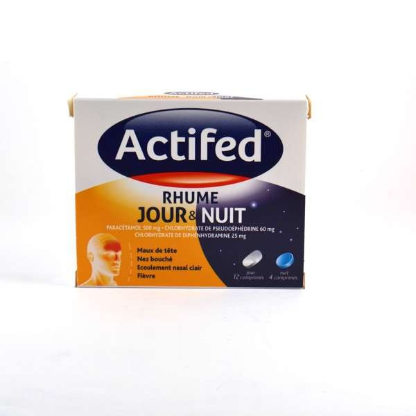 Actifed Cold Day & Night, 12 Day Tablets and 4 Night Tablets