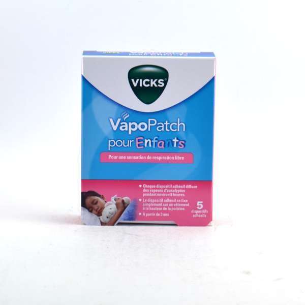 Vicks VapoPatch for children, +3 years, Box of 5