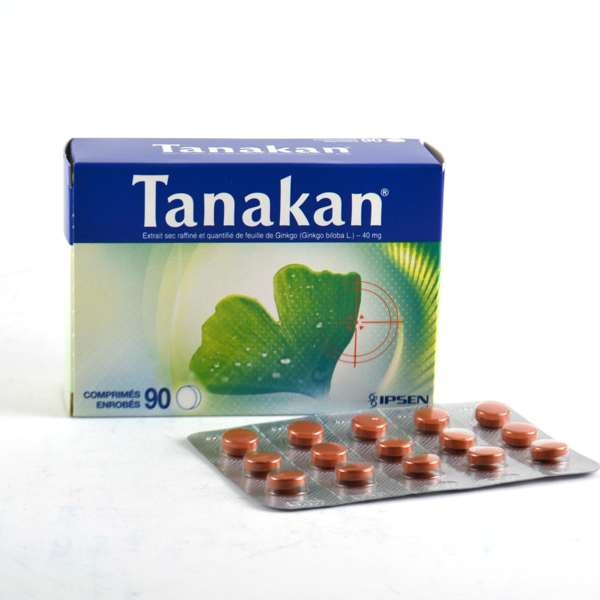 Ipsen: Tanakan Tablets – Ginkgo biloba Extract – Pack of 90