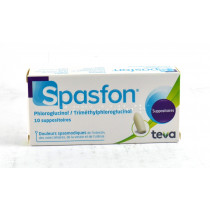 Spasfon, Phloroglucinol 150mg, 10 suppositoires, Douleurs spasmodiques de l'intestin, de la vessie et de l'utérus.