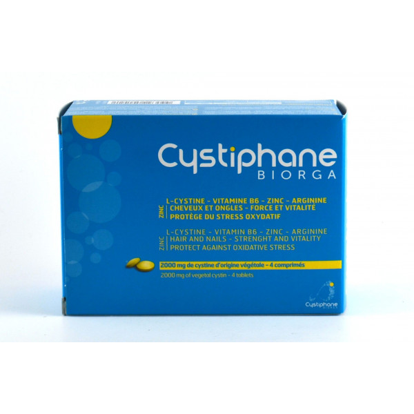 Cystiphane Bailleul Hairs and Nails Strength and Vitality : Cystine B6 + Zinc + Arginine 120 Tablets