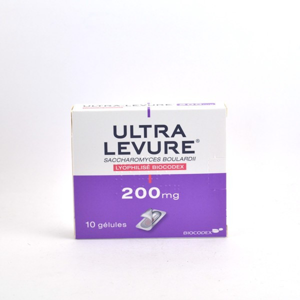 Ultra Levure 200 mg, Diarrhée, 10 Gélules