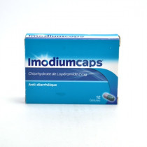 ImodiumCaps 2mg, Lopéramide, 12 gélules, Diarrhées Passagères Aigues