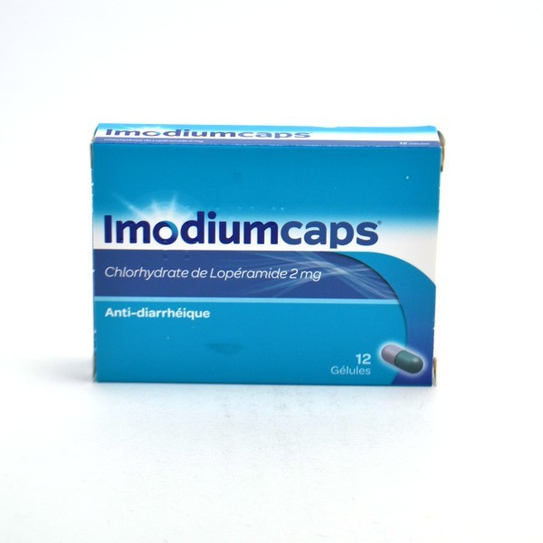 ImodiumCaps 2mg, Lopéramide, 12 gélules, Diarrhées Passagères Aigues