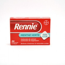 Rennie – Chewable Tablets for Heartburn (Sugar-Free, Spearmint Flavour) – Pack of 36