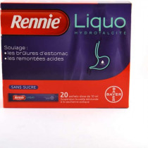 Rennie Liquo Sans Sucre Sachet Dose 10 ml, Boite de 20