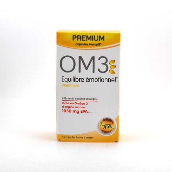 OM3 Emotion Premium Emotional Balance Complement Original , 45 Capsules