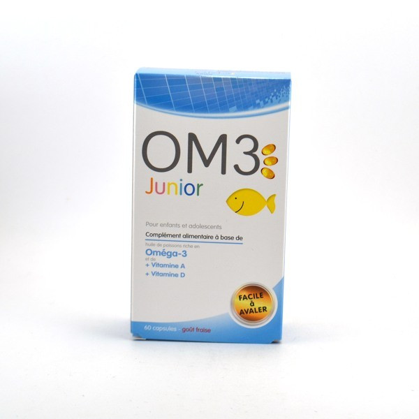 OM3 Junior Complement For Children And Adolescents , 60 Capsules