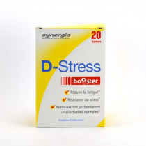 D-Stress Booster Fatigue et Stress Complément Alimentaire, Boite de 20 Sachets
