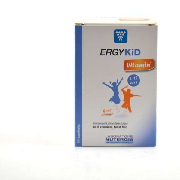 ErgyKid Vitamin Food Supplement - Nutergia - Box of 14 sachets