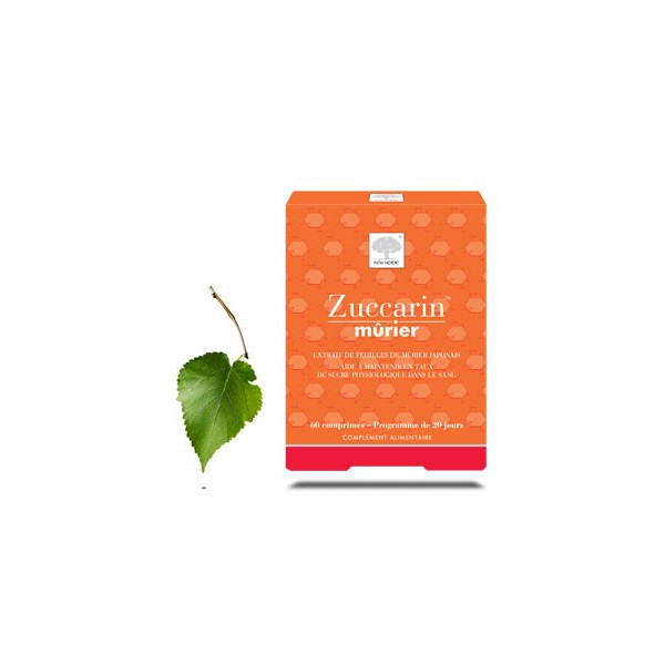 Zuccarin Mulberry - Leaf extract from Japanese Mulberry Tree - Food Supplement - New-Nordic - 60 tablets