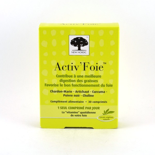 Activ’Foie Digestion of Fats and Liver Support, Box of 30 tablets