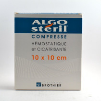 Compresse Hémostatique et Cicatrisante Algostéril - 16 Compresses de 10 x 10 cm