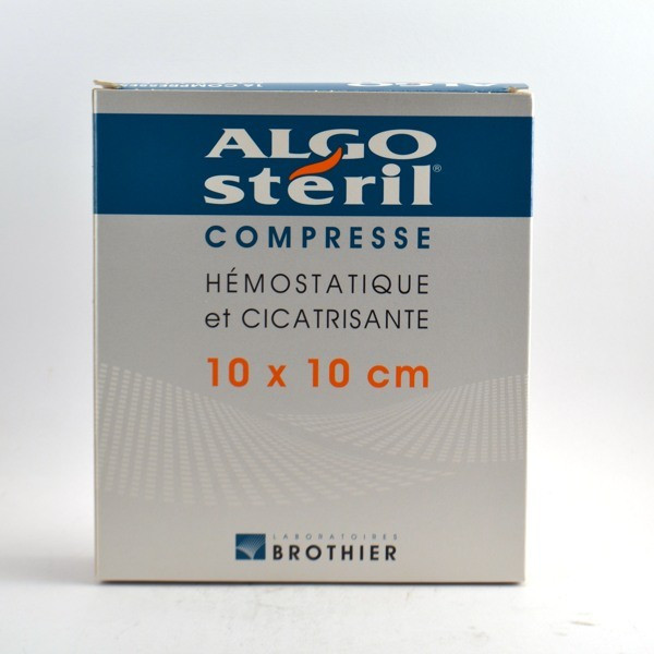 Hemostatic and Healing Algosteril Compress - 16 Compresses of 10 x 10 cm