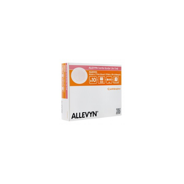 ALLEVYN Gentle Border Lite 8x8cm - 10 Hydrocellular Adhesive Foam Bandages - Smith&Nephew