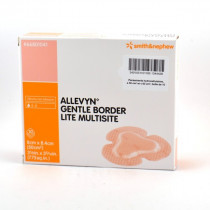 ALLEVYN Gentle Border Lite Multisite 10 Adhesive Hydrocellular Foam Bandages - Smith&Nephew 8cmx8.4cm