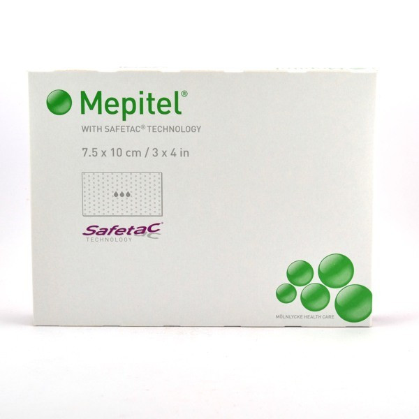Mepitel, 10 Silicone Interface Bandages 7.5 x 10 cm